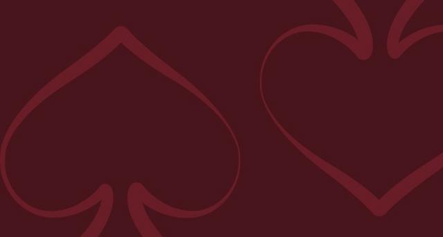 Abstract dark red background featuring outlines of spade shapes. The smooth, flowing lines create a sense of elegance and minimalism.