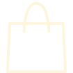 Simple outline drawing of a tote bag with handles in beige or tan color.