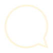 Simple outline of a speech bubble icon in light beige or cream color.