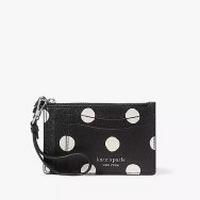 Kate Spade Silver Canvas and Leather Coin Purse. # P091 in 2023